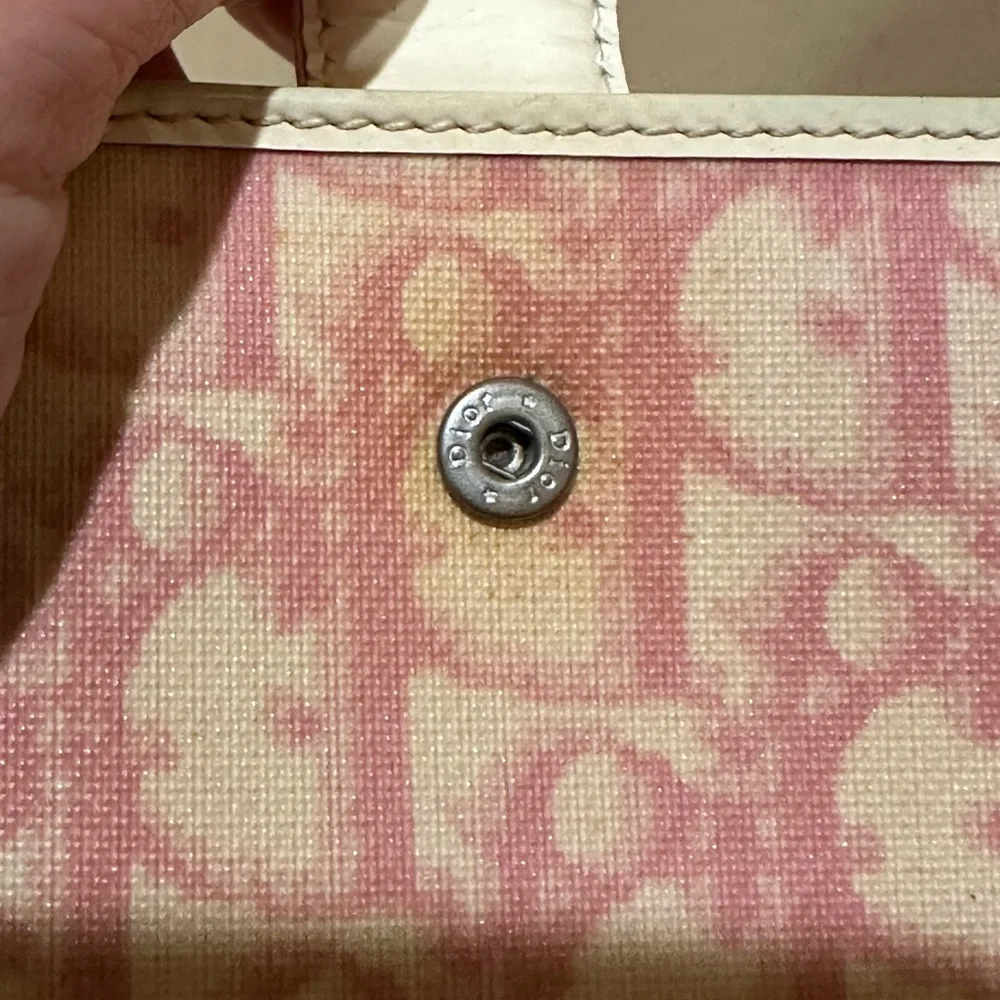 Christian Dior Oblique Trotte No 1 Pink Bifold Wallet